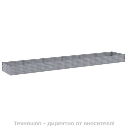 Градинска повдигната леха 579x100x36 см кортенова стомана