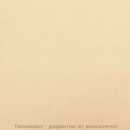 Релаксиращ стол, кремавобял, кадифе