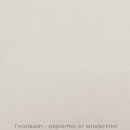 Релакс стол, кремавобял, кадифе