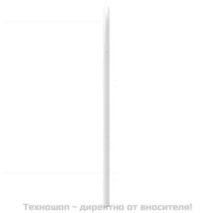 Метална резервна табла за легло, бяла, 100 см