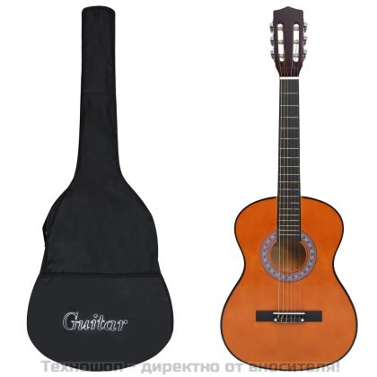 Класическа китара за начинаещи с калъф, 4/4, 39"