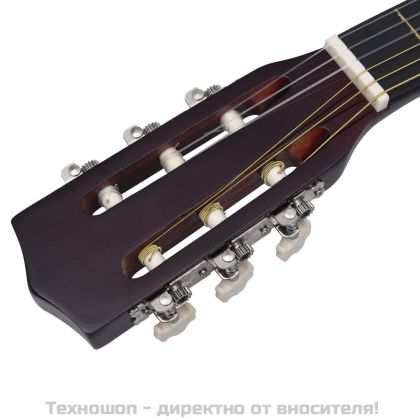Класическа китара за начинаещи и деца с калъф, 1/2, 34"