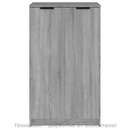 Шкаф за обувки, сив сонома, 59x35x100 см, инженерно дърво