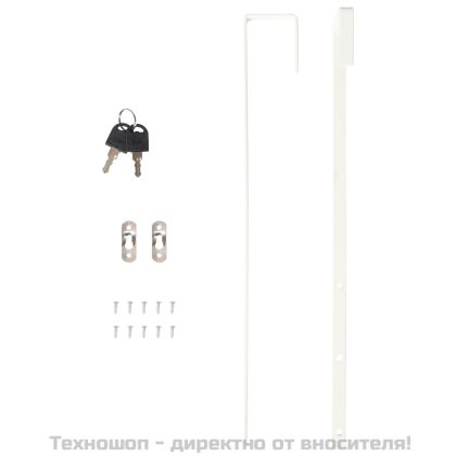 Огледален шкаф за бижута с LED осветление, стенен монтаж, черен