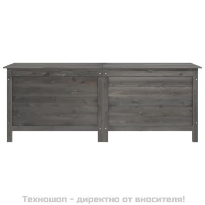 Градинска ракла антрацит 150x50x56,5 см чам масив