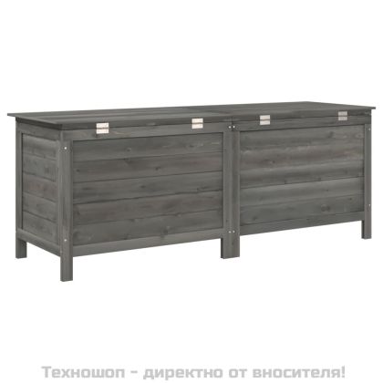 Градинска ракла антрацит 150x50x56,5 см чам масив