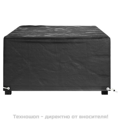 Покривало за градински мебели 8 капси 125x70x35 см правоъгълно