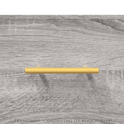 Висок шкаф, сив сонома, 34,5x34x180 см, инженерно дърво