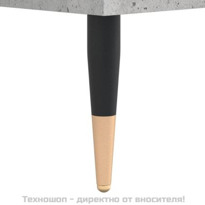 Висок шкаф, бетонно сив, 69,5x34x180 см, инженерно дърво