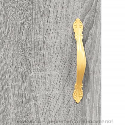 Висок шкаф, сив сонома, 69,5x34x180 см, инженерно дърво