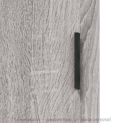 Висок шкаф, сив сонома, 34,5x34x180 см, инженерно дърво