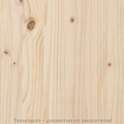 Градинска пейка дизайн габион 63x31,5x42 см борово дърво масив