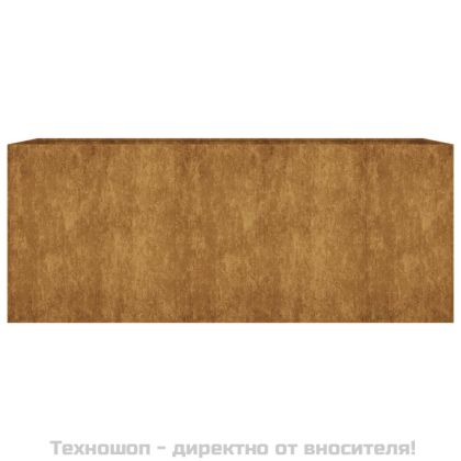 Градинска повдигната леха 200x80x80 см кортенова стомана