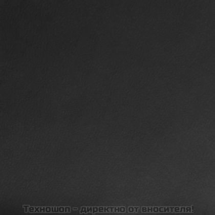 Въртящ се трапезен стол, черен, изкуствена кожа