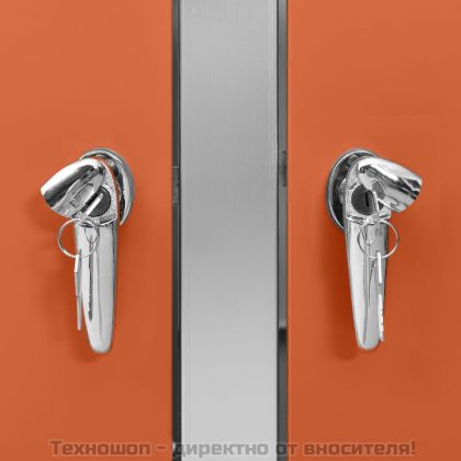 Двоен навес за кофа за смет 138x77,5x112,5 см инокс