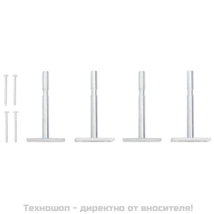 Стенни рафтове с чекмеджета, 2 бр, дъб, 40x23,5x10 см, МДФ