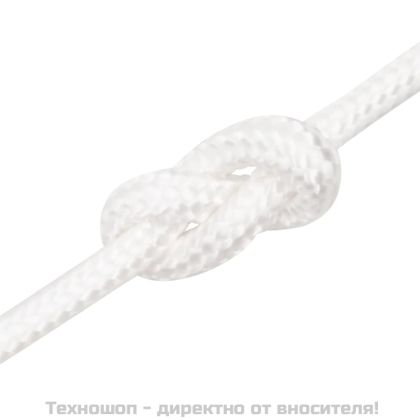 Въже за лодка бяло 8 мм 50 м полипропилен