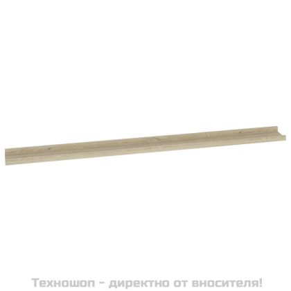 Стенни рафтове, 4 бр, сонома дъб, 115x9x3 см