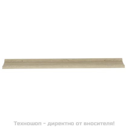Стенни рафтове, 4 бр, сонома дъб, 115x9x3 см