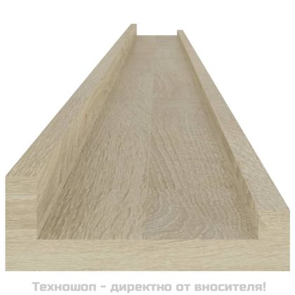 Стенни рафтове, 4 бр, сонома дъб, 115x9x3 см