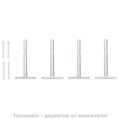 Стенни рафтове с чекмеджета 2 бр дъб и бял 40x23,5x10 см МДФ