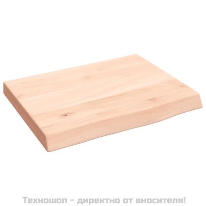 Стенен рафт, 40x30x(2-4) см, необработен масивен дъб