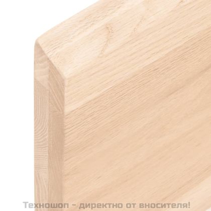 Стенен рафт, 40x30x(2-4) см, необработен масивен дъб