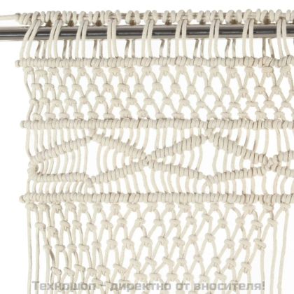 Завеса макраме, 140x240 см, памук