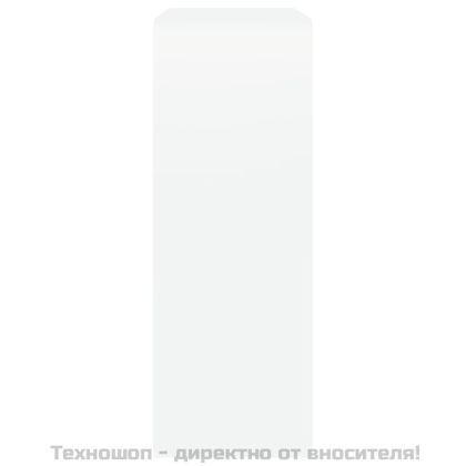 Стенни кубични рафтове, 3 бр, бели, МДФ