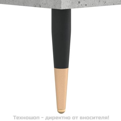 Висок шкаф, бетонно сив, 69,5x34x180 см, инженерно дърво