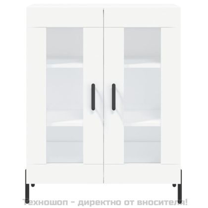 Висок шкаф, бял, 69,5x34x180 см, инженерно дърво