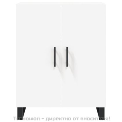 Висок шкаф, бял, 69,5x34x180 см, инженерно дърво