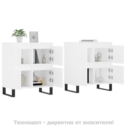 Сайдборди, 2 бр, бели, инженерно дърво