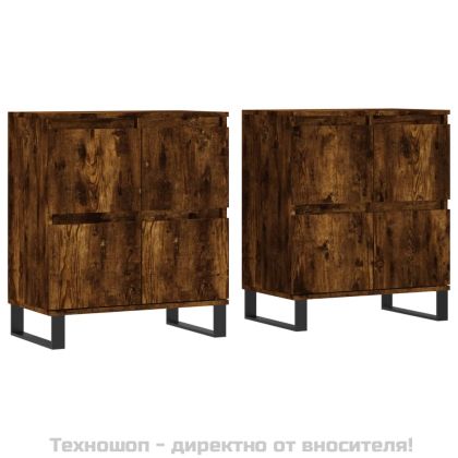 Сайдборди, 2 бр, опушен дъб, инженерно дърво