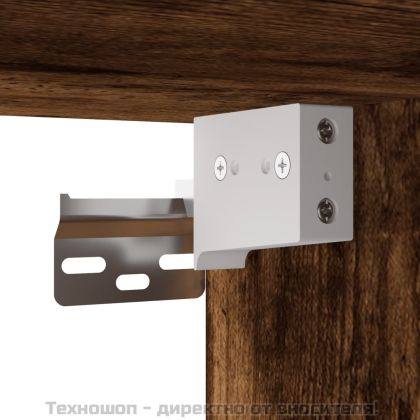 Стенни шкафове, 2 бр, опушен дъб, 69,5x34x90 см