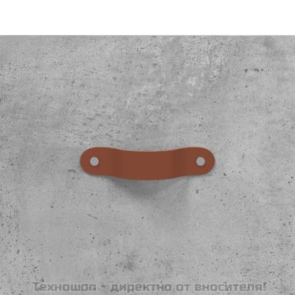 Висок шкаф, бетонно сив, 34,5x34x180 см, инженерно дърво