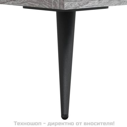 Висок шкаф, сив сонома, 34,5x34x180 см, инженерно дърво