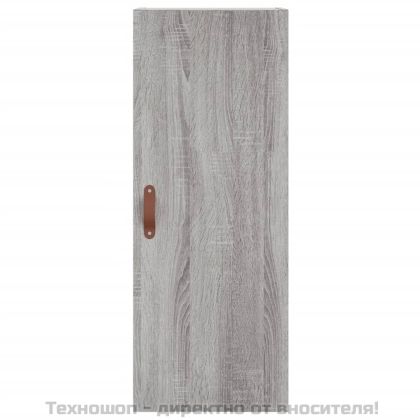 Висок шкаф, сив сонома, 34,5x34x180 см, инженерно дърво