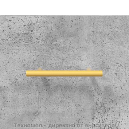 Висок шкаф, бетонно сив, 34,5x34x180 см, инженерно дърво