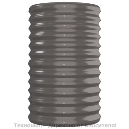 Градинска повдигната леха поцинкована стомана сиво