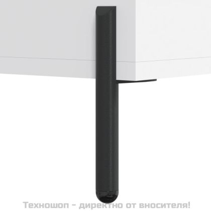 Висок шкаф, бял, 69,5x34x180 см, инженерно дърво