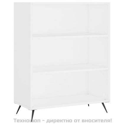 Висок шкаф, бял, 69,5x34x180 см, инженерно дърво