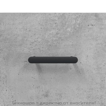 Висок шкаф, бетонно сив, 69,5x34x180 см, инженерно дърво