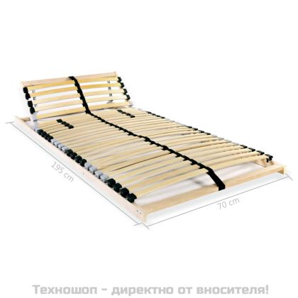 Подматрачни рамки с 28 ламела, 2 бр, 7 зони, 70x200 см