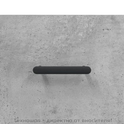 Висок шкаф, бетонно сив, 69,5x34x180 см, инженерно дърво