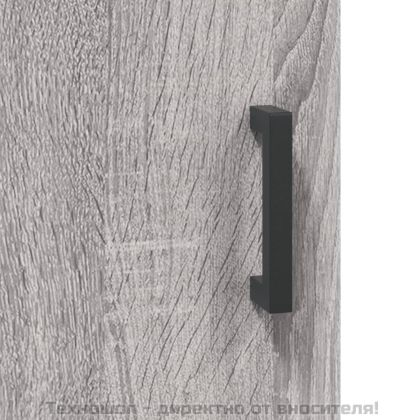 Висок шкаф, сив сонома, 34,5x34x180 см, инженерно дърво