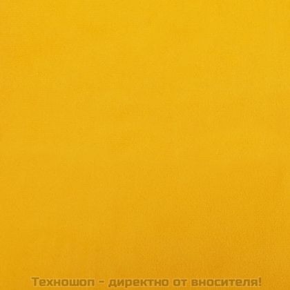 Люлеещ се стол с табуретка, горчица, кадифе