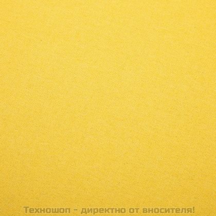 Тапициран стол, жълт, текстил