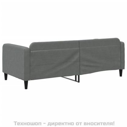 Кушетка, сива, 90x200 см, плат