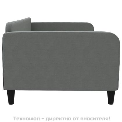 Кушетка, сива, 100x200 см, плат